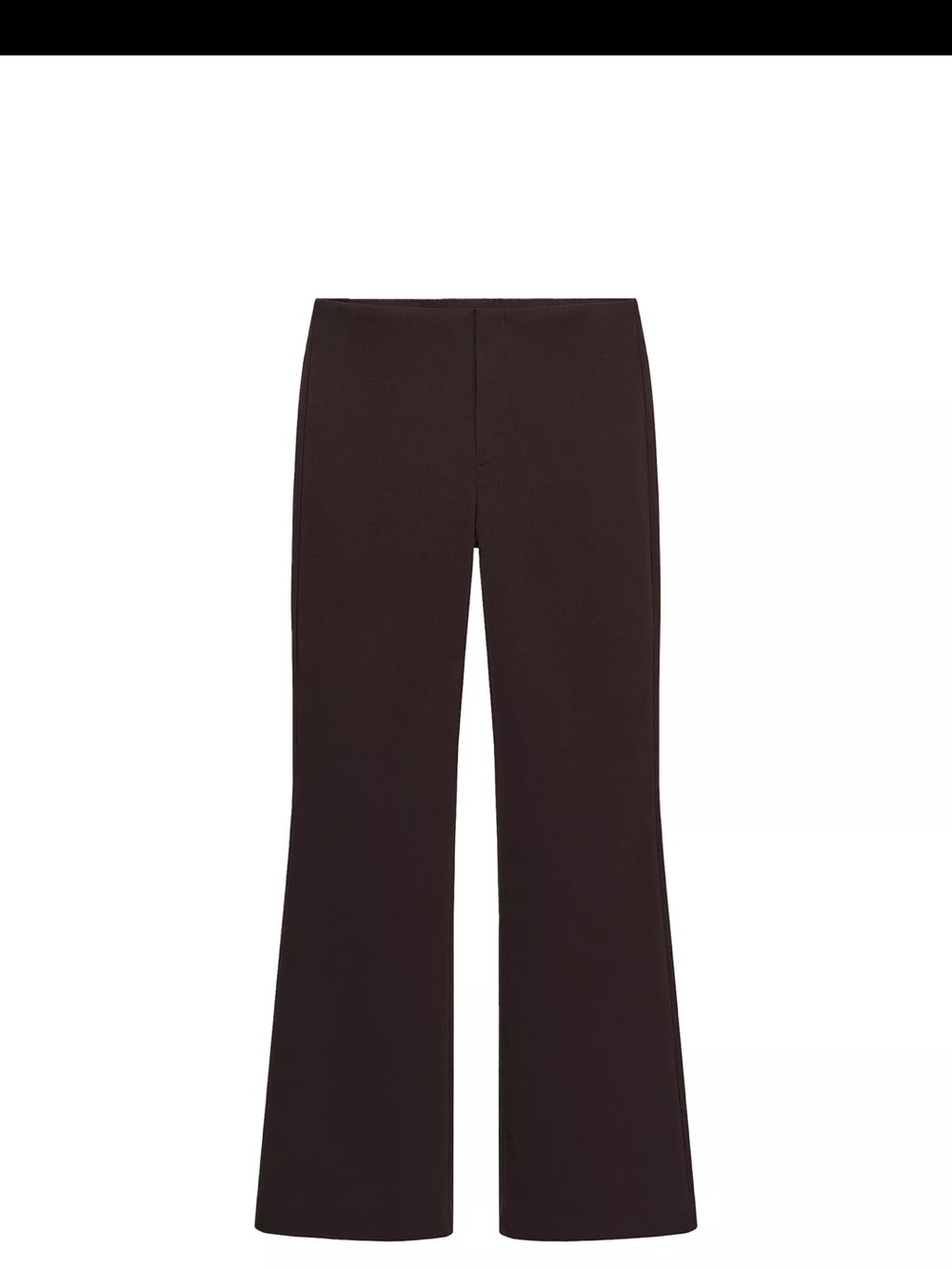 Zara Dark Brown Flared Trousers